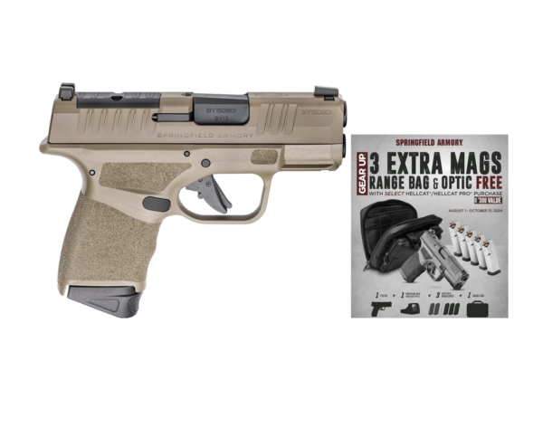 SPRINGFIELD ARMORY HELLCAT OSP FDE 9MM SA 3" 10-RD